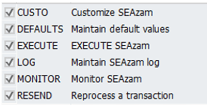 SEAzam Authorization objects