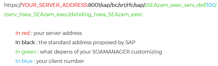 SEAzam - Transactional tasks - Web Service server address